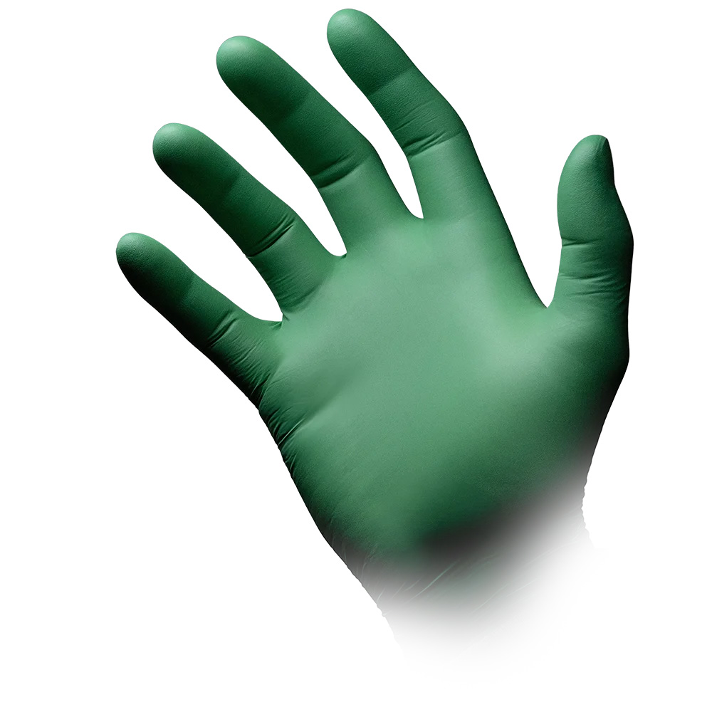 Nitrilhandschuhe, grün, Größe M, puderfrei, Nature Gloves by Med-Comfort Nitrilhandschuhe, grün, Größe M, puderfrei, Nature Gloves by Med-Comfort