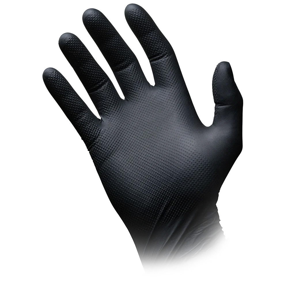 High Grip Einmalhandschuh aus Nitril, Größe XXL, schwarz, SolidSafety High Grip Einmalhandschuh aus Nitril, Größe XXL, schwarz, SolidSafety