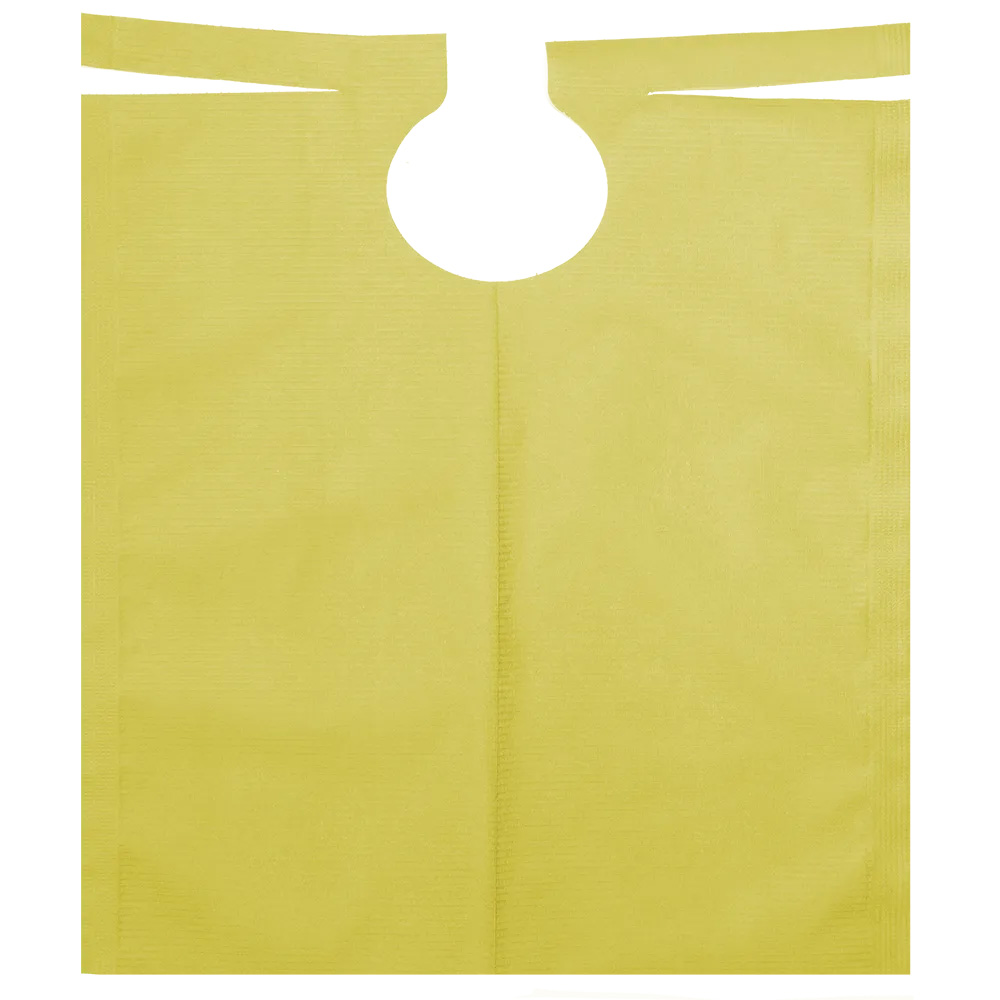 Patientenumhang mit PE Beschichtung, Farbe gelb, 500 x 600 mm