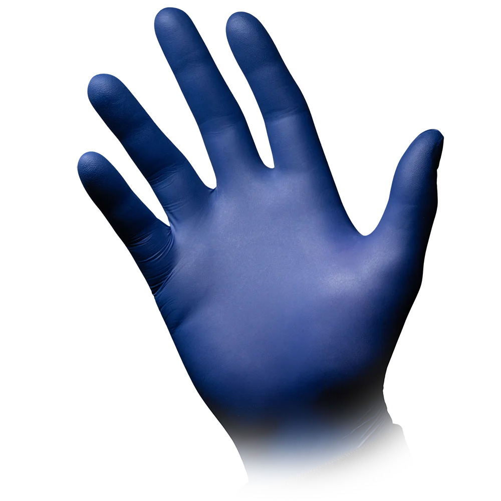 Nitrilhandschuhe, metallblau, blau, Größe L, puderfrei, Epiderm Protect by Med-Comfort Nitrilhandschuhe, metallblau, blau, Größe L, puderfrei, Epiderm Protect by Med-Comfort