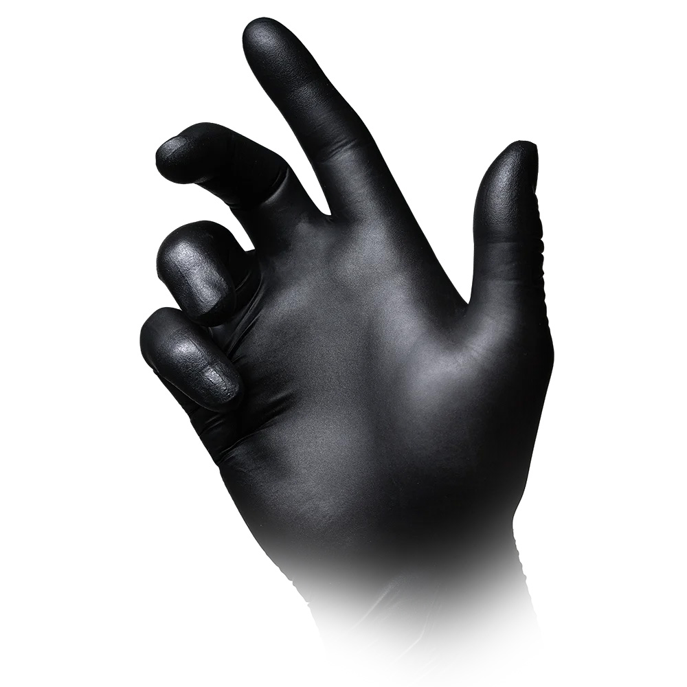 Nitrilhandschuhe mit Überlänge, schwarz, Größe XS, puderfrei, Black 300 Nitril Nitrilhandschuhe mit Überlänge, schwarz, Größe XS, puderfrei, Black 300 Nitril