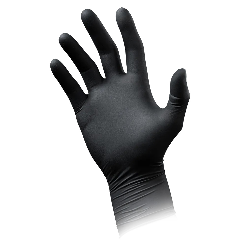 Latexhandschuhe mit Überlänge schwarz, Größe S, puderfrei, Black 300 Latex Latexhandschuhe mit Überlänge schwarz, Größe S, puderfrei, Black 300 Latex