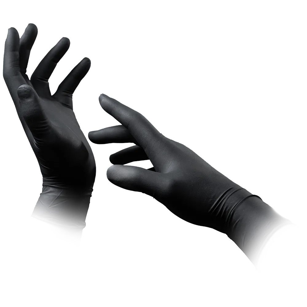 Latexhandschuhe mit Überlänge schwarz, Größe S, puderfrei, Black 300 Latex Latexhandschuhe mit Überlänge schwarz, Größe S, puderfrei, Black 300 Latex
