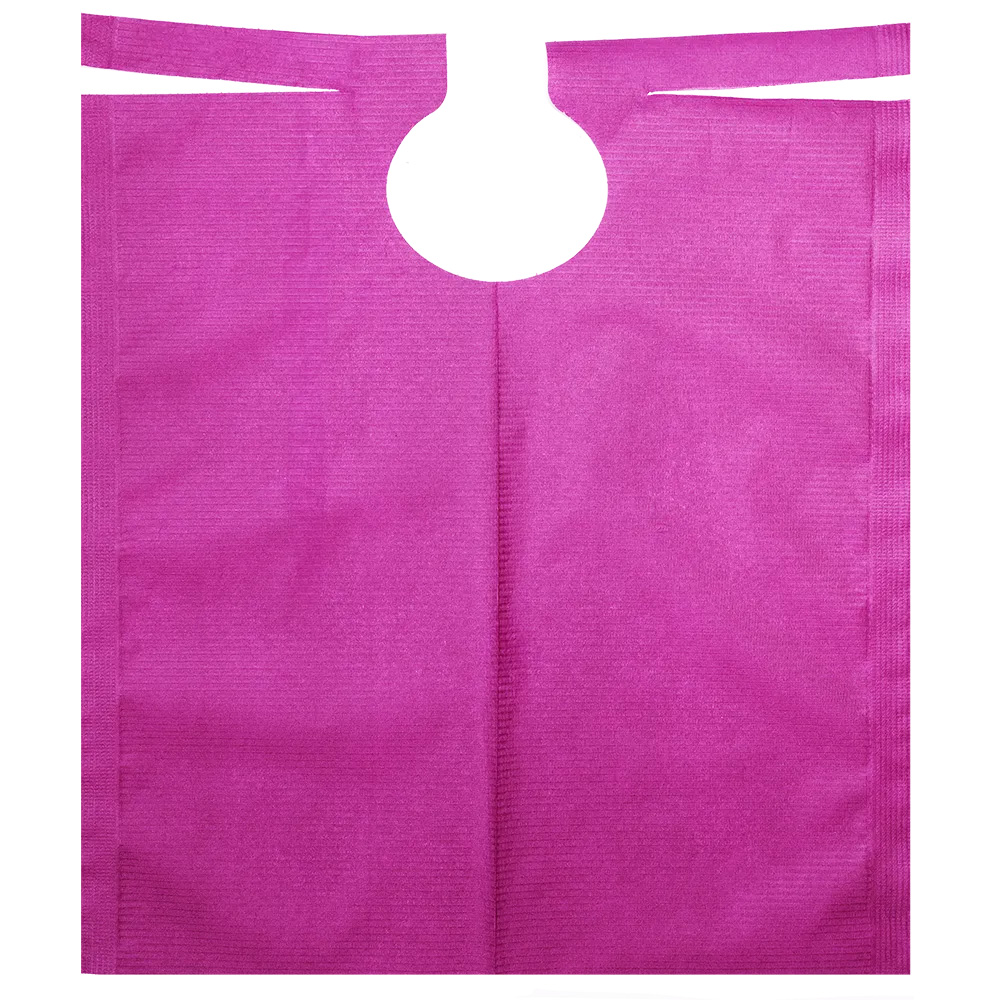 Patientenumhang mit PE Beschichtung, Farbe pink, 500 x 600 mm