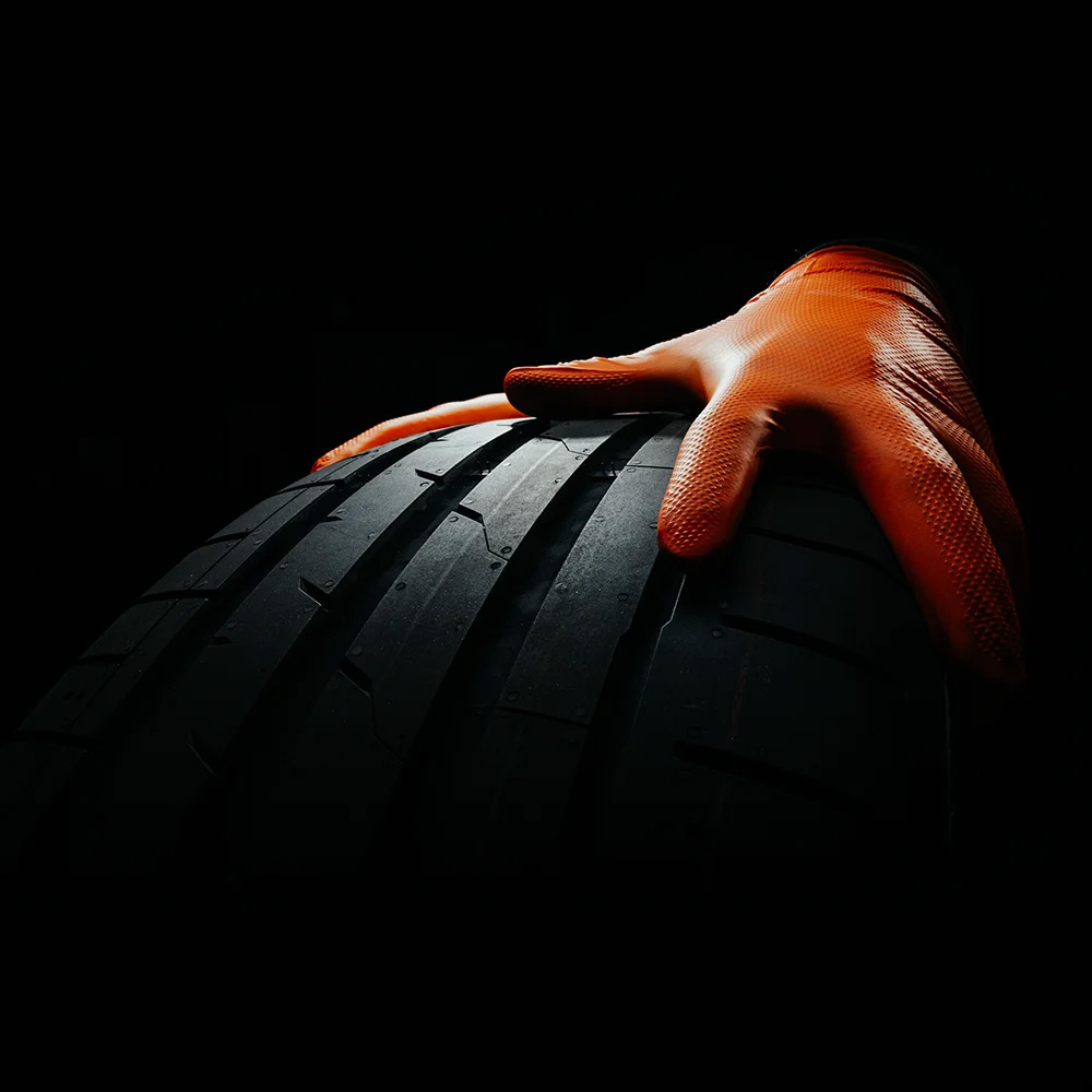 High Grip Einmalhandschuh aus Nitril, Größe L, orange, SolidSafety High Grip Einmalhandschuh aus Nitril, Größe L, orange, SolidSafety