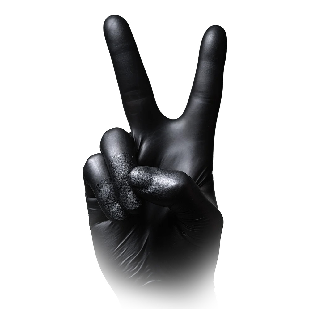 Nitrilhandschuhe mit Überlänge, schwarz, Größe XS, puderfrei, Black 300 Nitril Nitrilhandschuhe mit Überlänge, schwarz, Größe XS, puderfrei, Black 300 Nitril