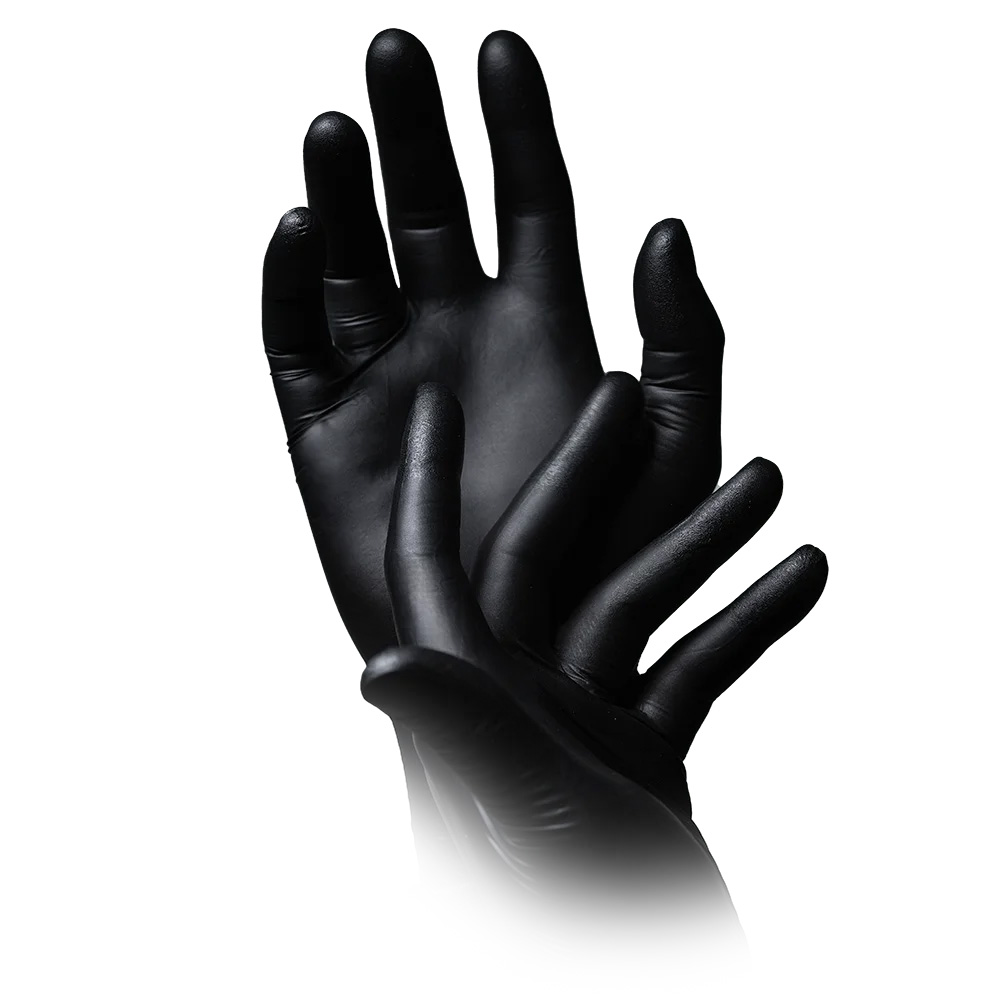 Nitrilhandschuhe mit Überlänge, schwarz, Größe XS, puderfrei, Black 300 Nitril Nitrilhandschuhe mit Überlänge, schwarz, Größe XS, puderfrei, Black 300 Nitril