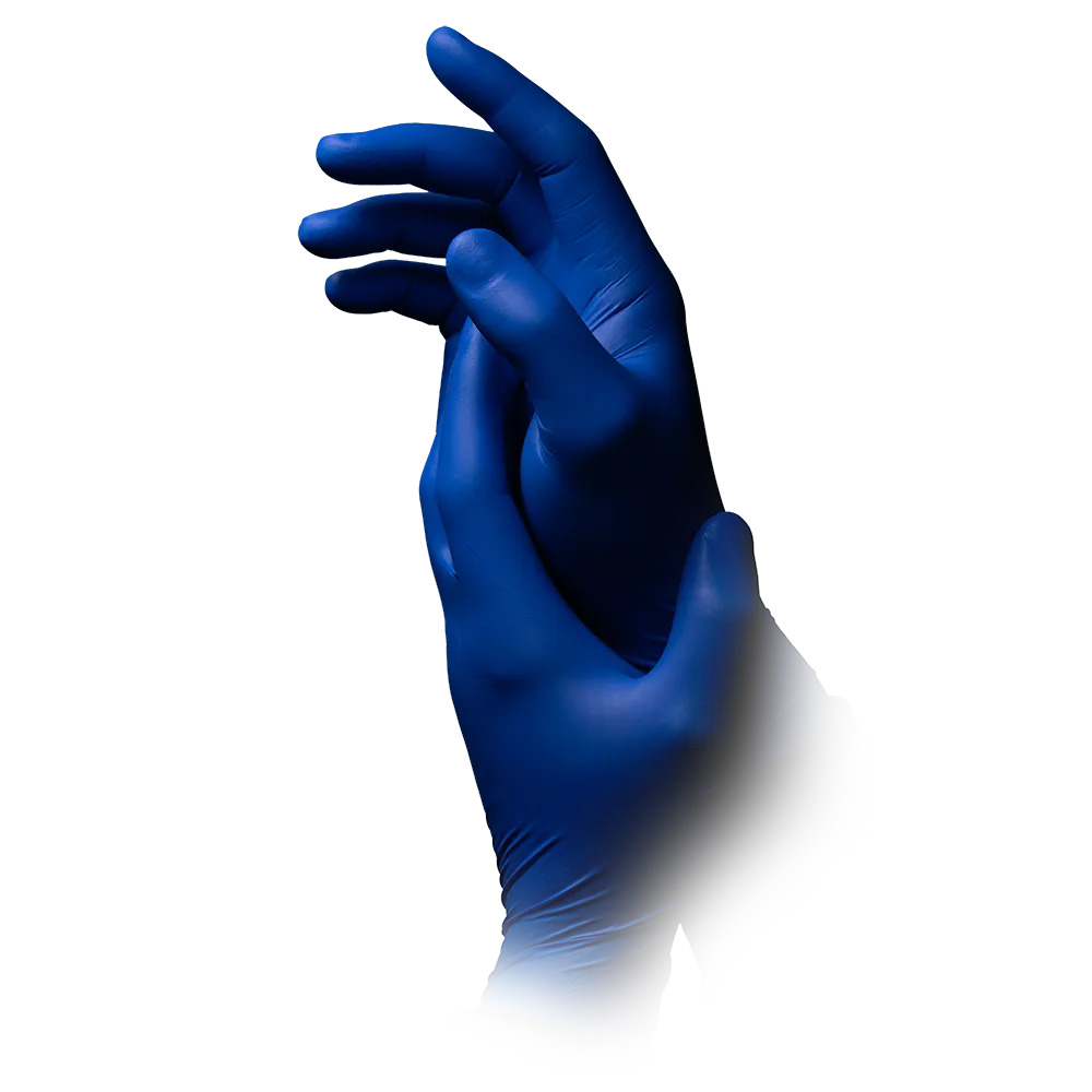 Lange Nitrilhandschuhe, blau, Größe S, puderfrei, Med-Comfort blue 300