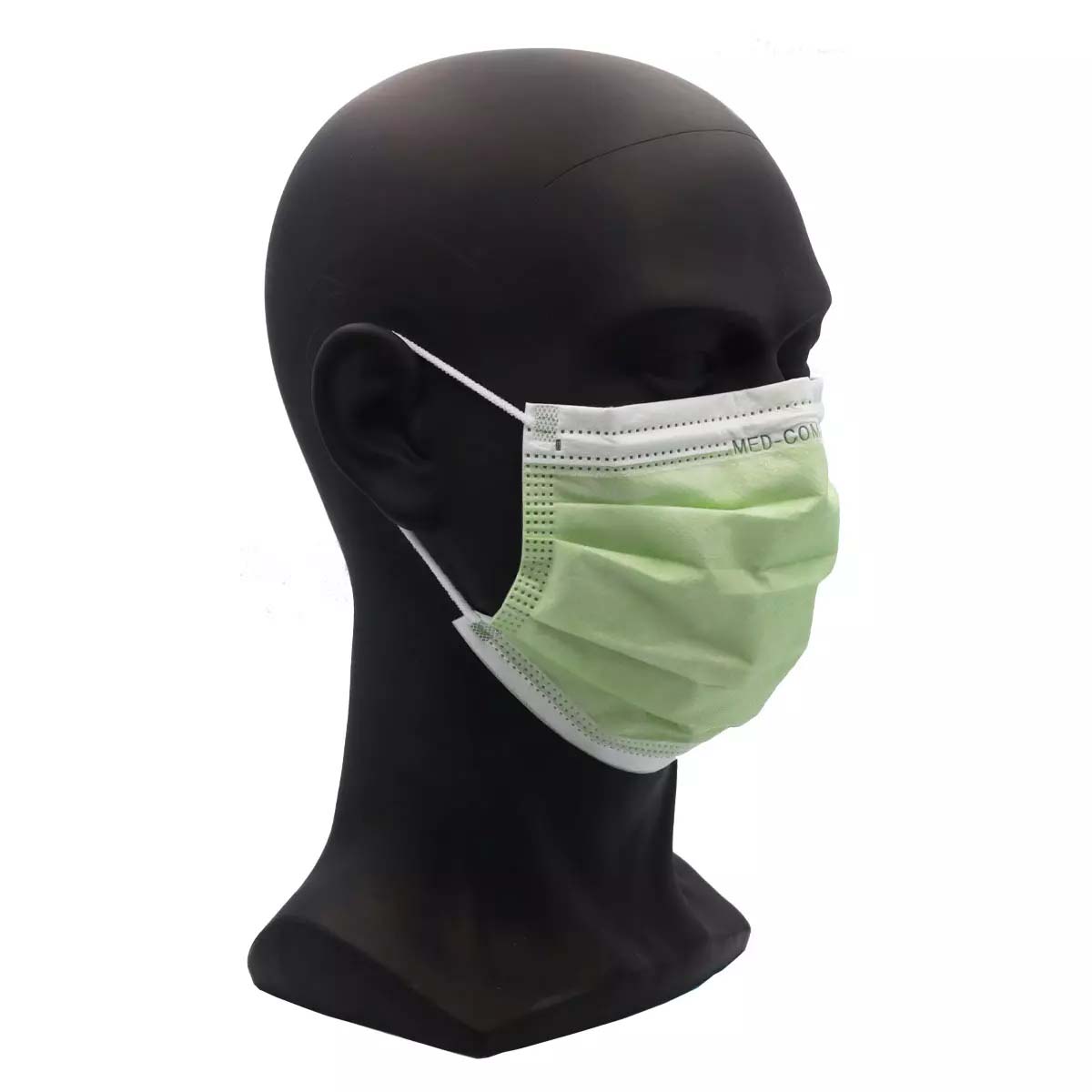 Farbige OP-Maske, limette, grüngelb, Typ IIR, 3-Lagig, latexfrei, 50 Stück, Einwegmaske, Medizinischer Mundschutz, MNS, Mund-Nasenschutz, Einmalmaske, Schutzmaske