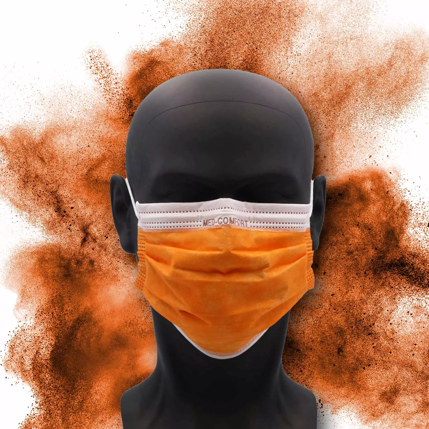 Farbige OP-Maske, orange, Typ IIR, 3-Lagig, latexfrei, 50 Stück, Einwegmaske, Medizinischer Mundschutz, MNS, Mund-Nasenschutz, Einmalmaske, Schutzmaske, Med-Comfort Farbige OP-Maske, orange, Typ IIR, 3-Lagig, latexfrei, 50 Stück, Einwegmaske, Medizinischer Mundschutz, MNS, Mund-Nasenschutz, Einmalmaske, Schutzmaske, Med-Comfort